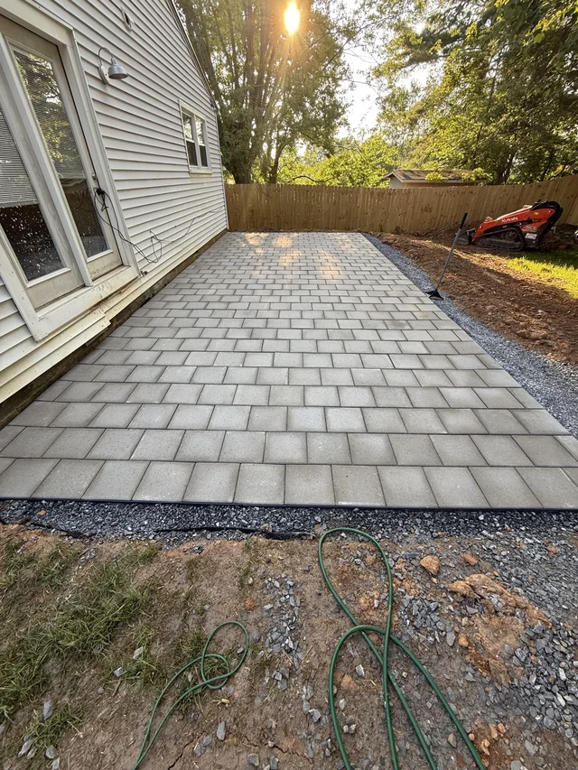Concrete driveway